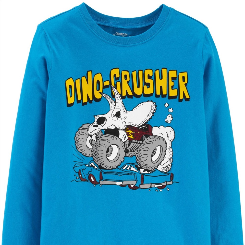 {x2Host pick} OSHKOSH B’gosh • “Dino Crusher” Graphic Tee (2T) - Picture 1 of 3